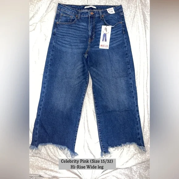 Celebrity Pink Jeans Celebrity Pink High Rise Wide Leg Crop